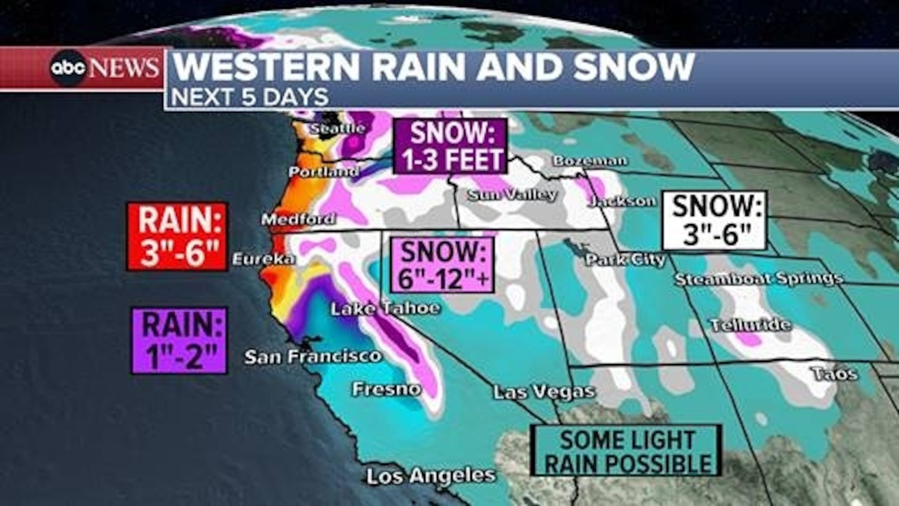 PHOTO: Western rain and snow.
